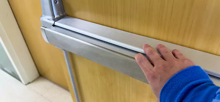 Installing a Push Bar on a Door North Lauderdale